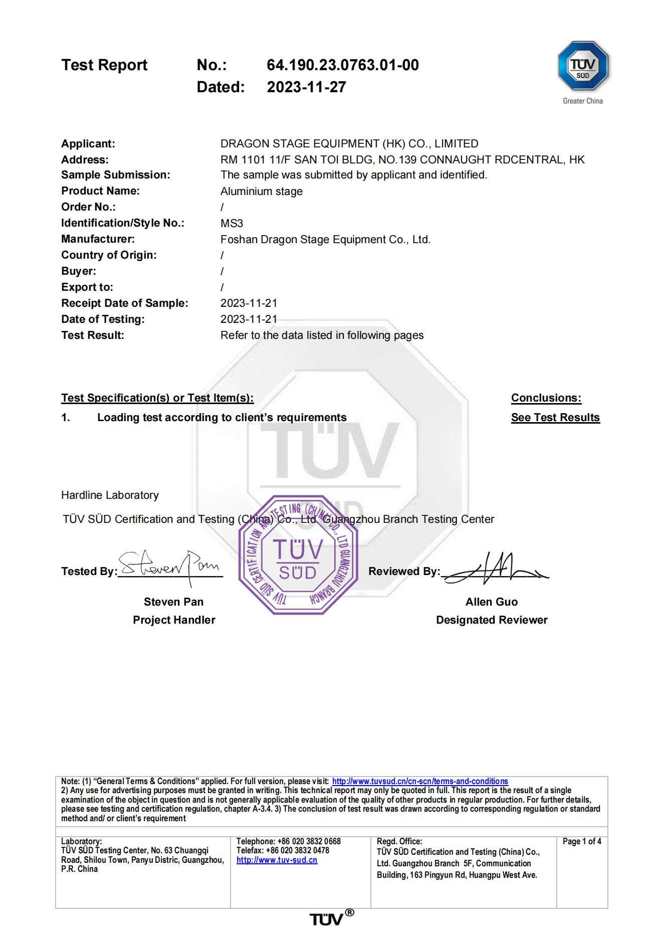 Certificação TÜV